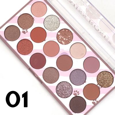 Miss Rose 3 in 1,  18 color Eyeshadow  palette