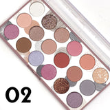 Miss Rose 3 in 1,  18 color Eyeshadow  palette