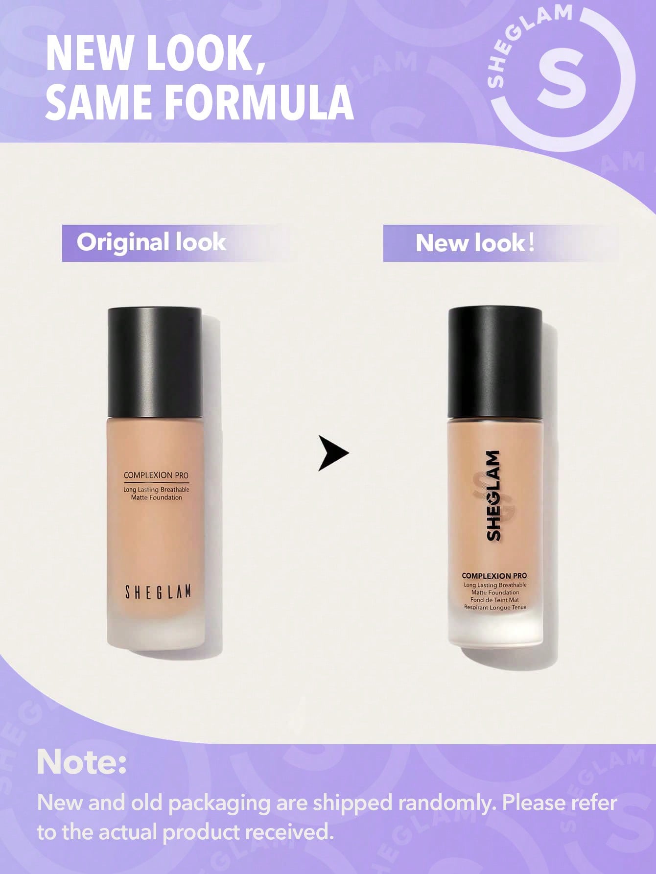 She-Glam Complexion Pro Long Lasting Breathable Matte Foundation "Fair Natural" Sweatproof Oil Control Full Coverage Poreless Concealer Waterproof Flawless, 30ml