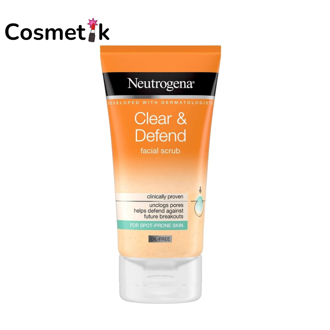 Neutrogena Clear and Defend Facial Scrub, 150 ml