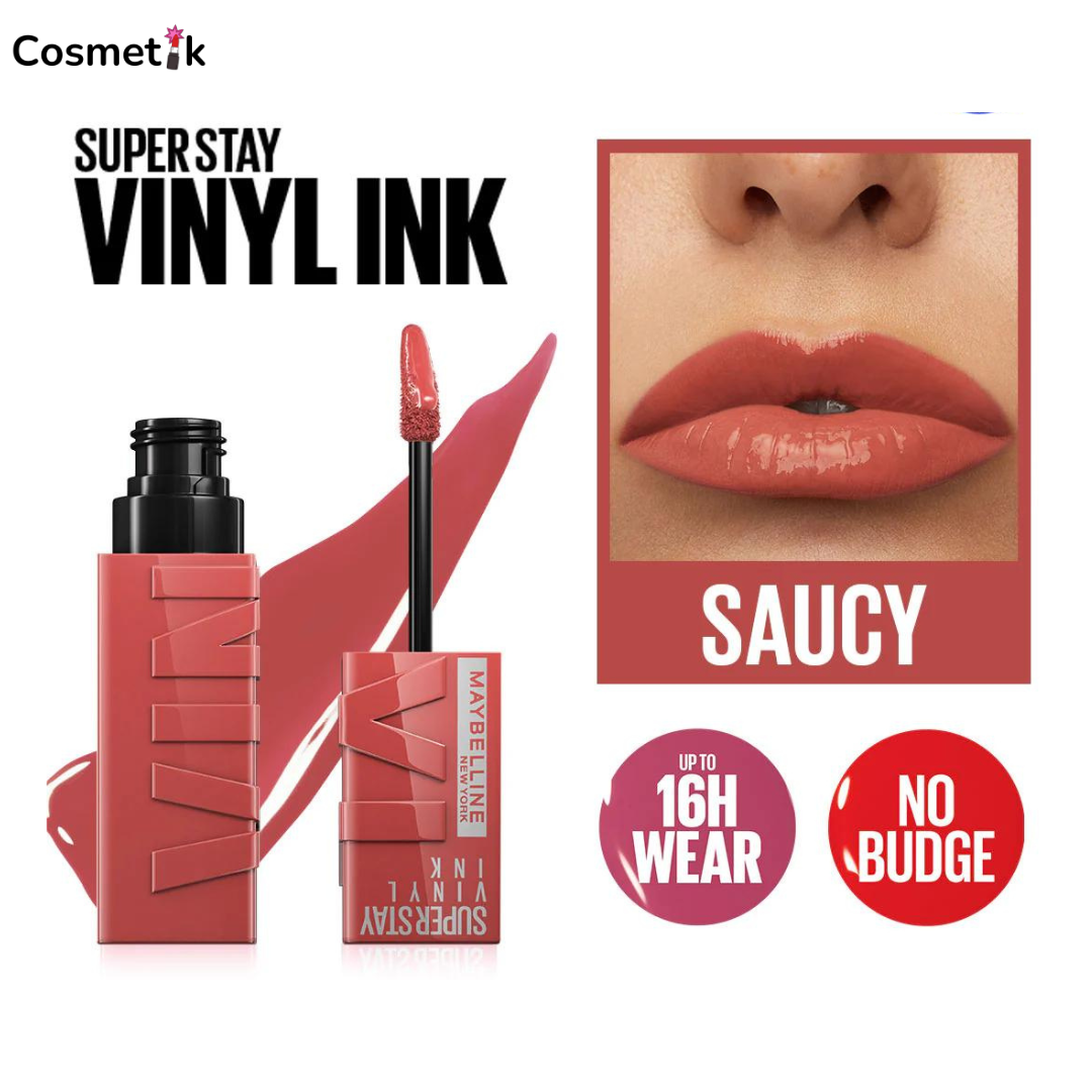 Maybelline - Superstay Vinyl Ink Liquid Lipstick - 65-  Saucy