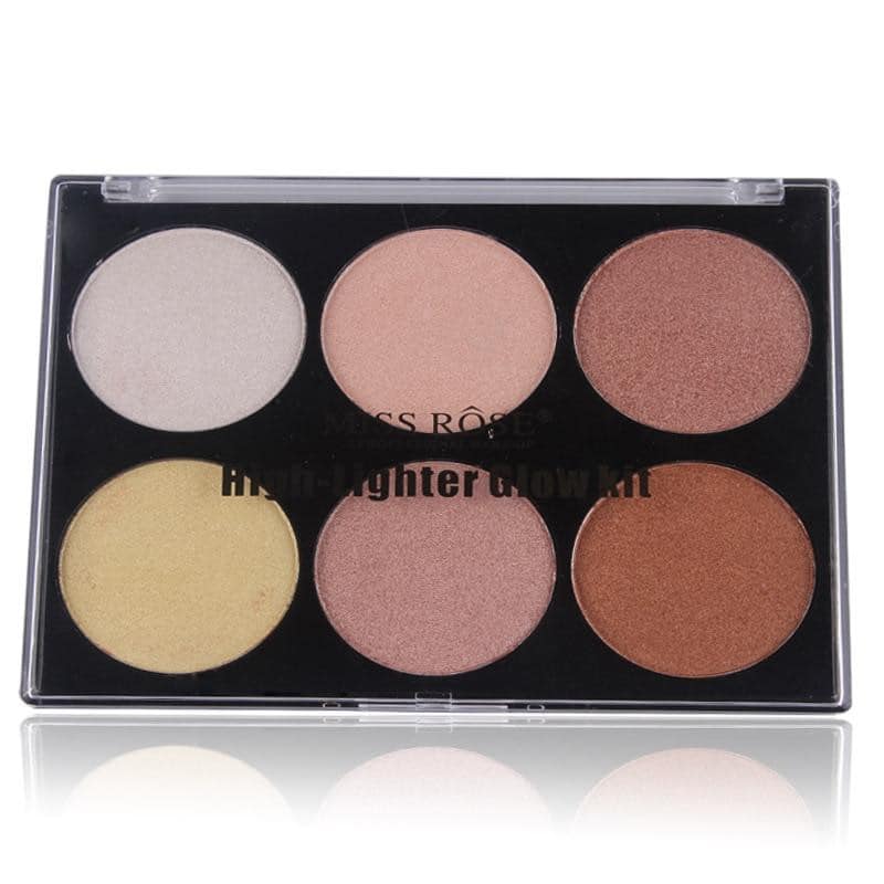 MISS ROSE 6 Color Highlighter Palette