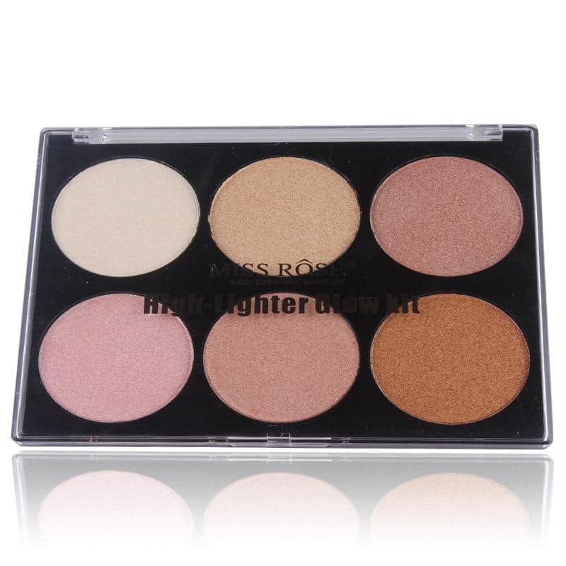 MISS ROSE 6 Color Highlighter Palette