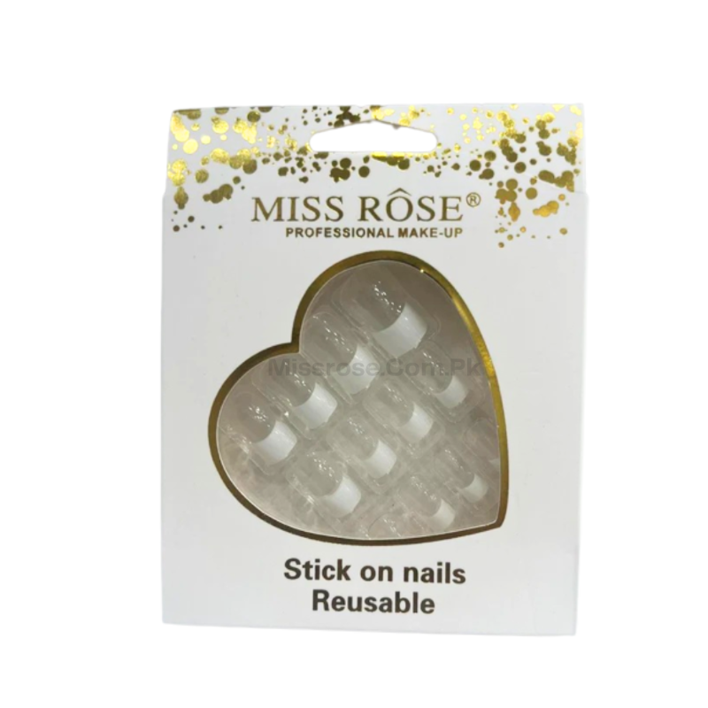 Miss Rose Stick on Nails Reusable