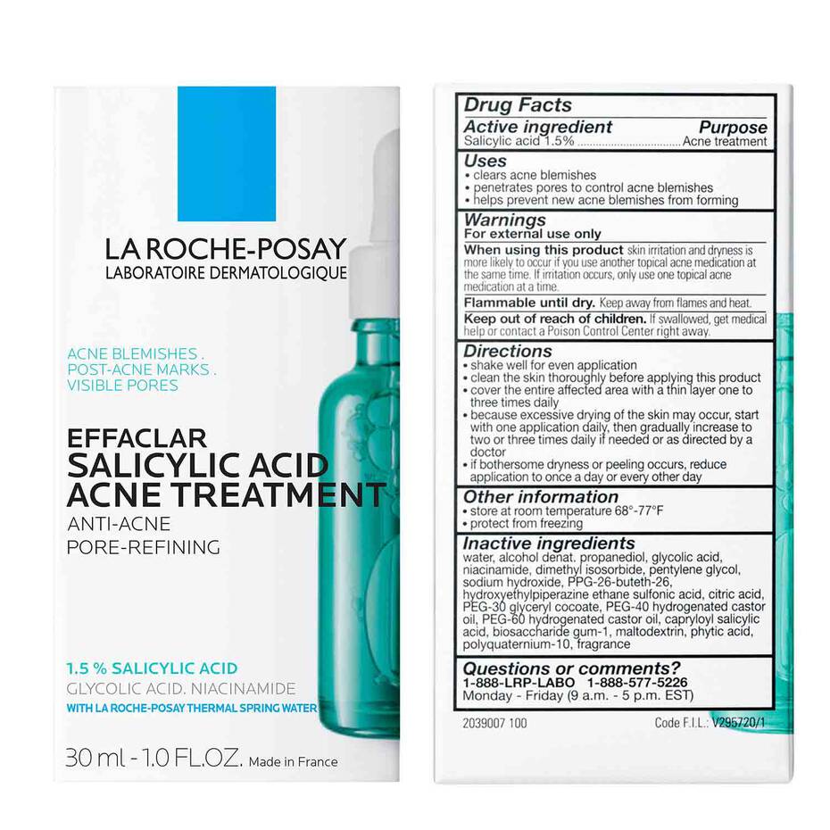 LA ROCHE POSAY EFFACLAR SALICYLIC ACID ACNE TREATMENT SERUM 30ml