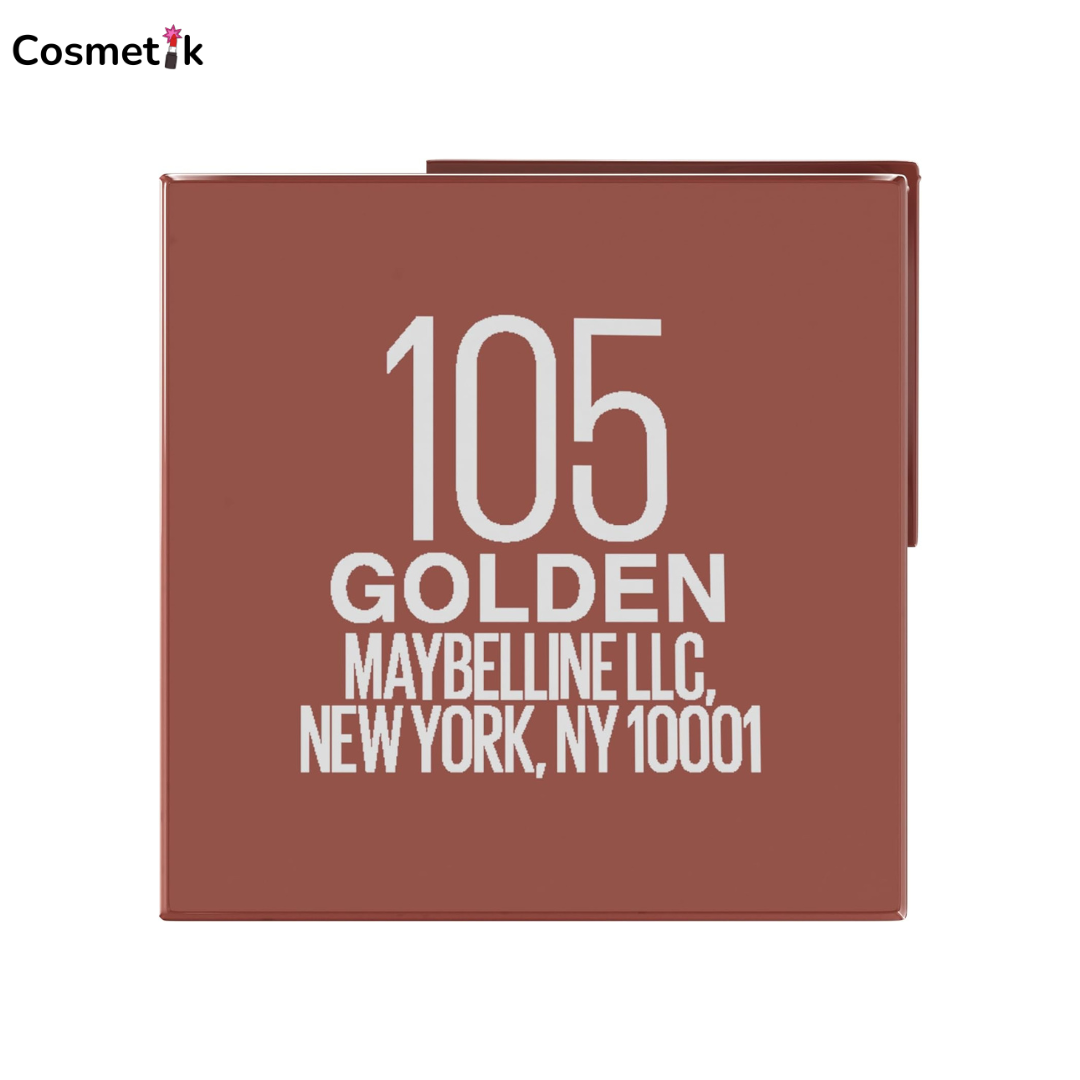 Maybelline Super Stay Vinyl Ink “Golden-105” Long Lasting Liquid Lipstick, Shine Finish,