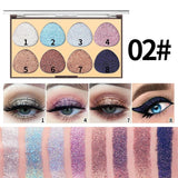 MISS ROSE 8 Colors Glitter Eyeshadow Palette (NEW)