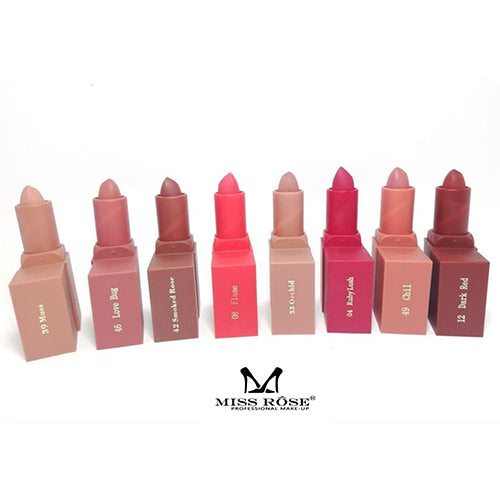 MISS ROSE Set of 8 Long Lasting Lipsticks