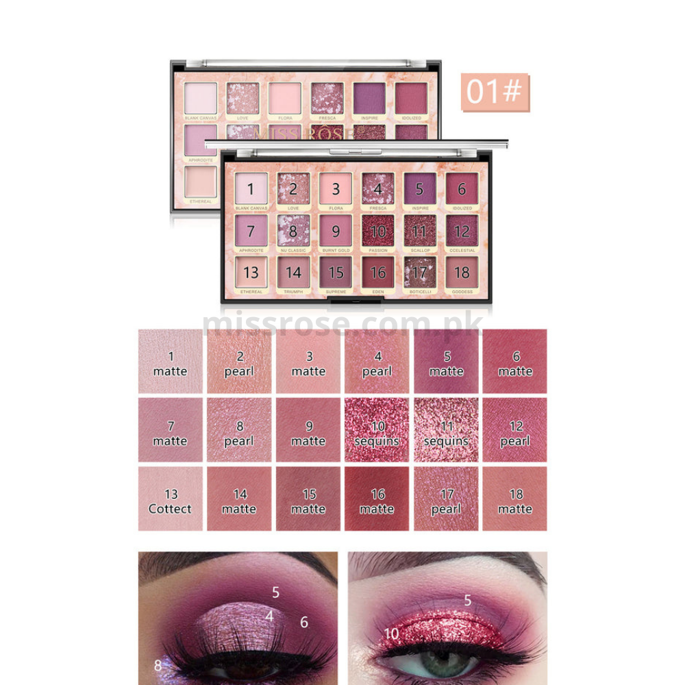 MISS ROSE Rose Gold Eyeshadow Palette