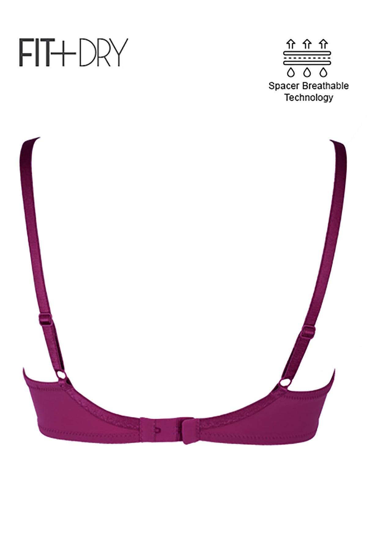 BLS - Breathable Wired And Light Padded Bra - Ruby