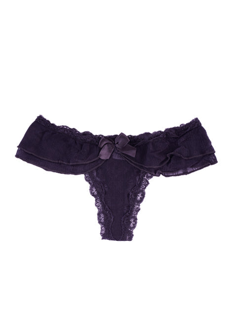 BLS - Haut Lace Thong - Black