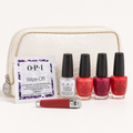 O.P.I The Survival Kit Travel Exclusive Nail Polish & Manicure Gift Set with 3 Nail Lacquers, Nail Care Essentials & Travel Pouch