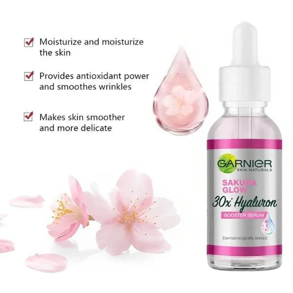 Garnier Skin Naturals Sakura Glow 30X Hyaluron Booster Serum 30 Ml