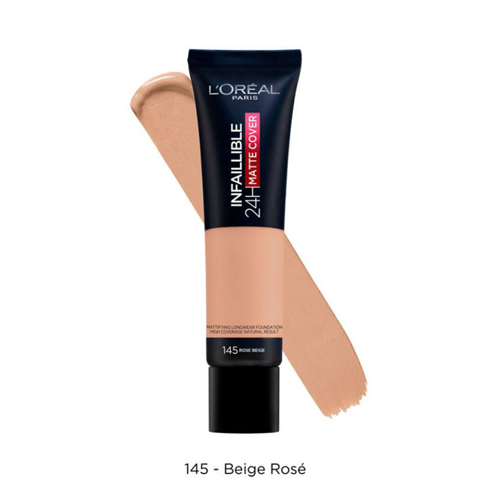 LOreal Paris - Infallible Matte Cover Foundation - 145 Rose Beige