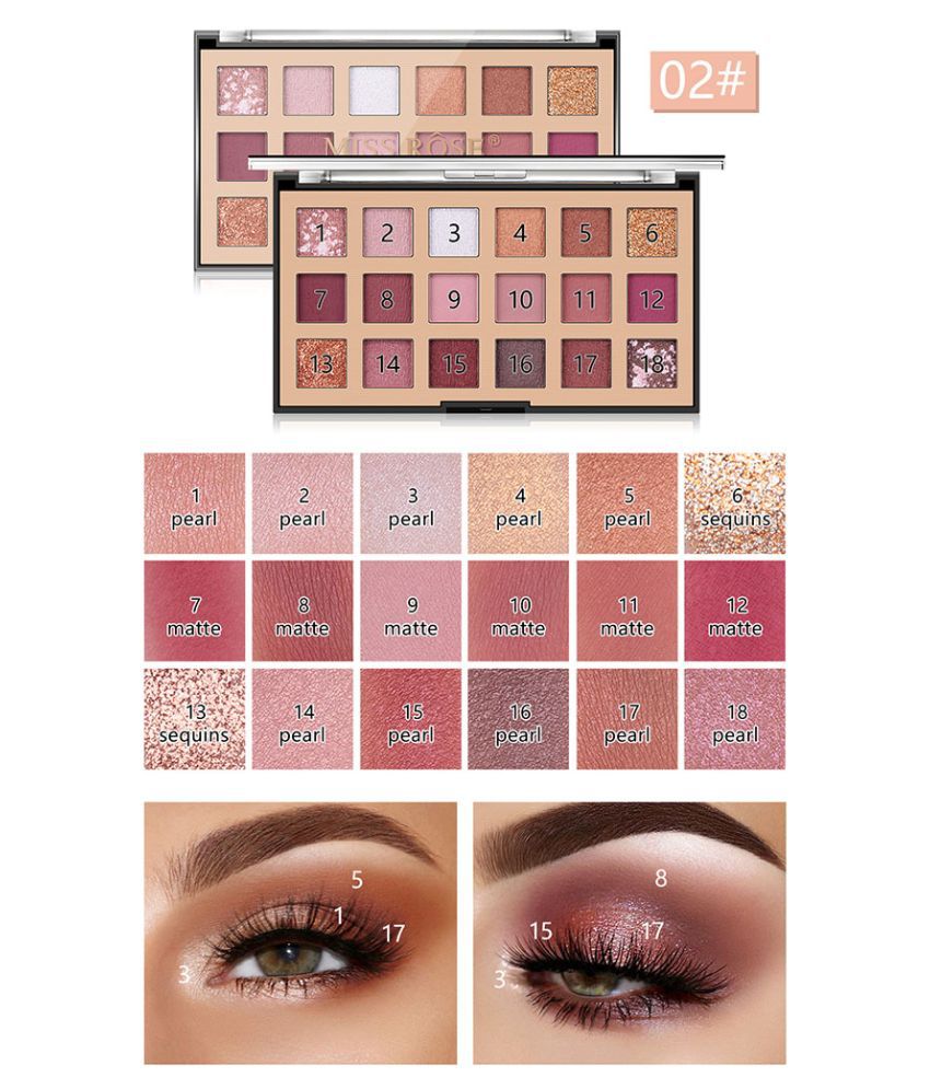 MISS ROSE Rose Gold Eyeshadow Palette