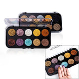 MISS ROSE 10 Colors Glitter Eyeshadow Palette