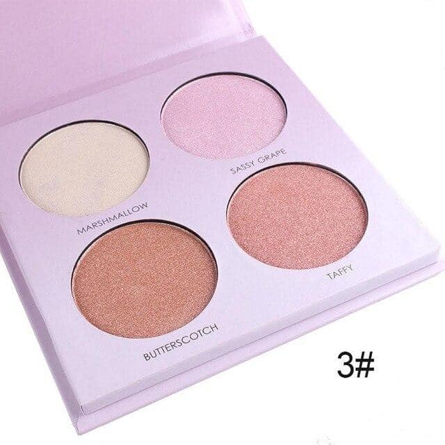 MISS ROSE 4 Color Highlighter Palette