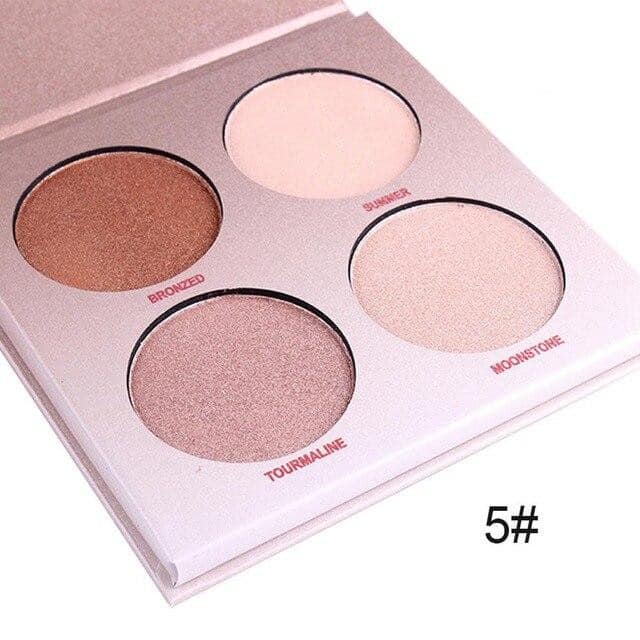 MISS ROSE 4 Color Highlighter Palette