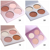 MISS ROSE 4 Color Highlighter Palette