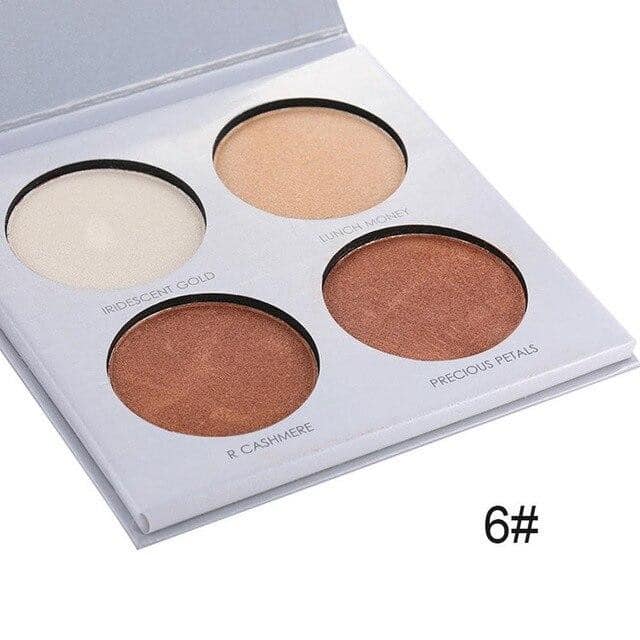 MISS ROSE 4 Color Highlighter Palette