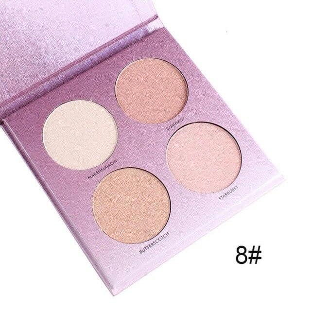 MISS ROSE 4 Color Highlighter Palette