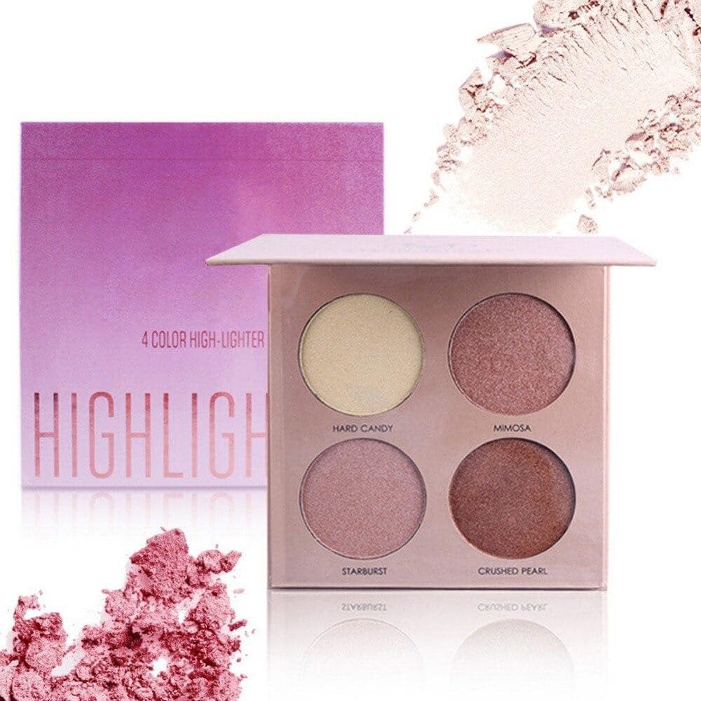 MISS ROSE 4 Color Highlighter Palette