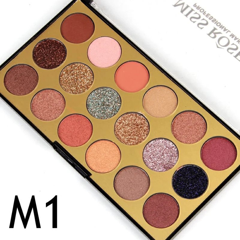 Miss Rose 18 Color Matte Shimmer Eyeshadow Palette