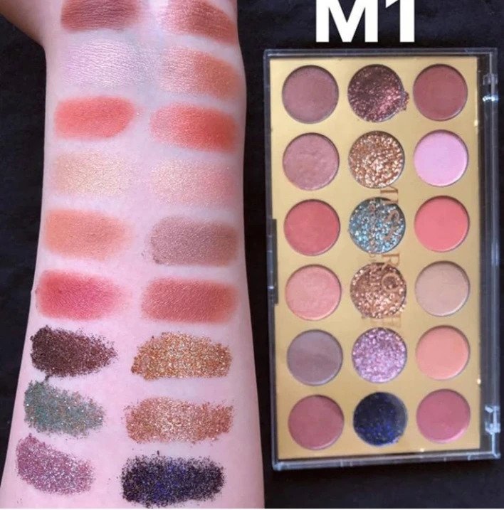 Miss Rose 18 Color Matte Shimmer Eyeshadow Palette