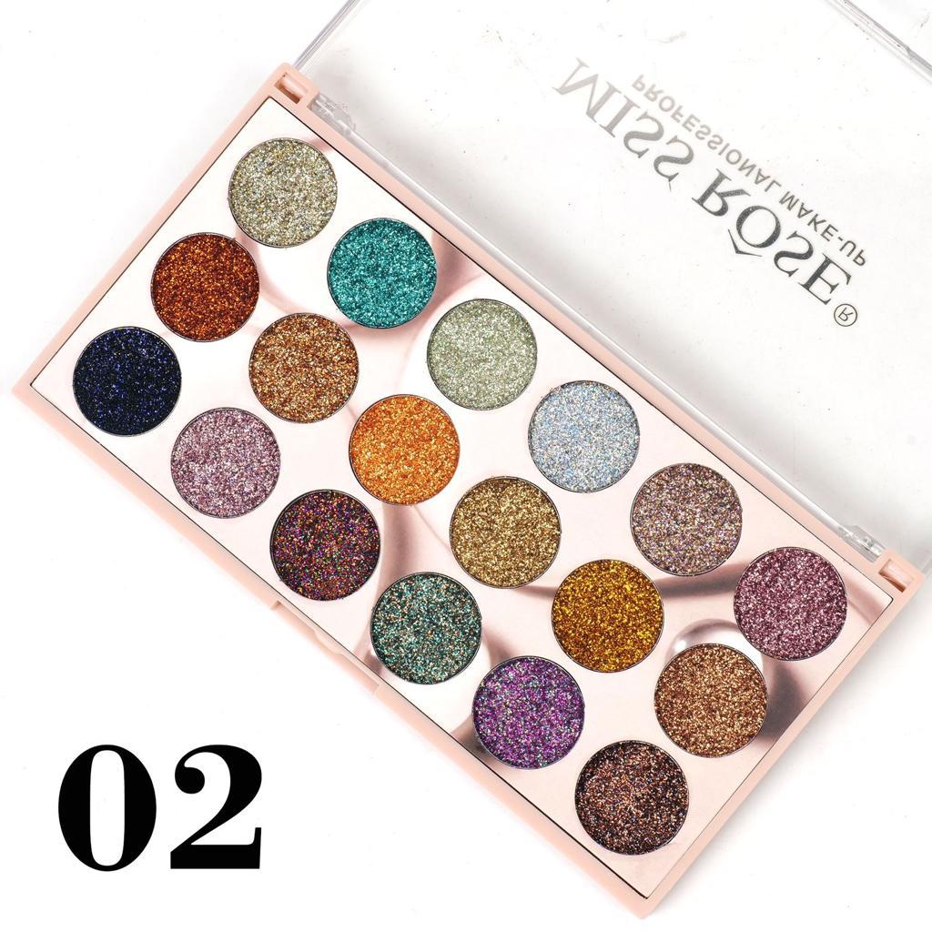 Miss Rose 18 color Mini Glitter Eye palette