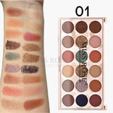 Miss Rose 12 color eyeshadow and 6 color glitter palette (12+6)