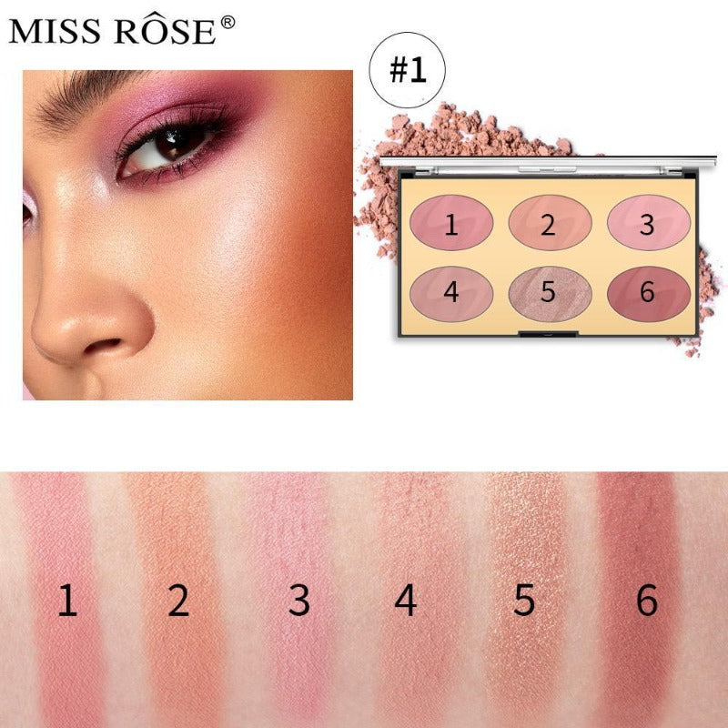 Miss Rose 6 color blush (new)