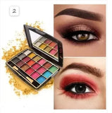 MISS ROSE 18 Color Dreamlike bright eyeshadow (Mini Palette)