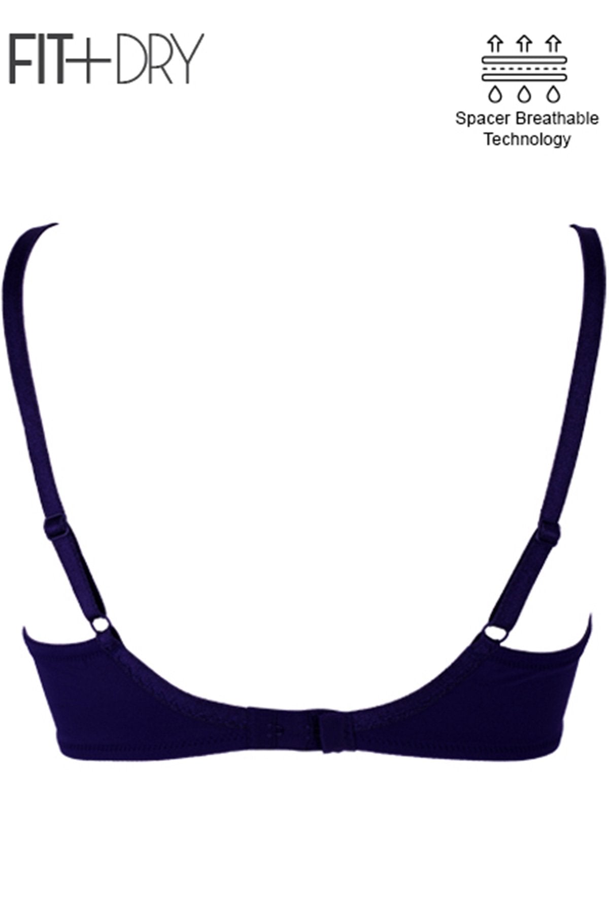 BLS - Breathable Wired And Light Padded Bra - Blue