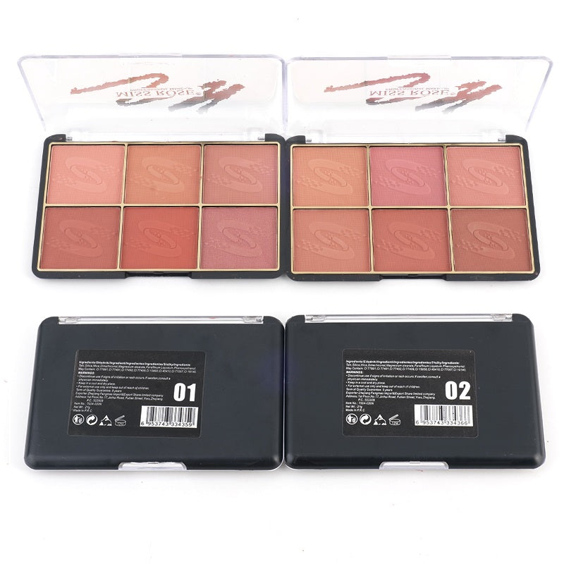 Miss rose 6 color blush kit (NEW)