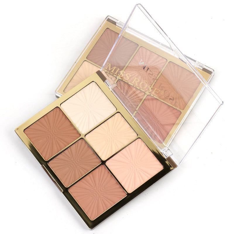 Missrose 6 color European Style Arch Face Palette