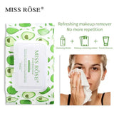 Miss Rose Avocado beauty concept facial cleaning  wipes.