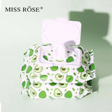 Miss Rose Avocado beauty concept facial cleaning  wipes.