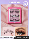 SHEGLAM Late Night Lover Full Volume False Eyelashes-Tokyo 3 Pairs