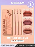 SHEGLAM So Lippy Lip Liner Set-Au Naturel 3 Pcs