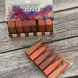 MISS ROSE Set of 6 Matte Waterproof Lipsticks