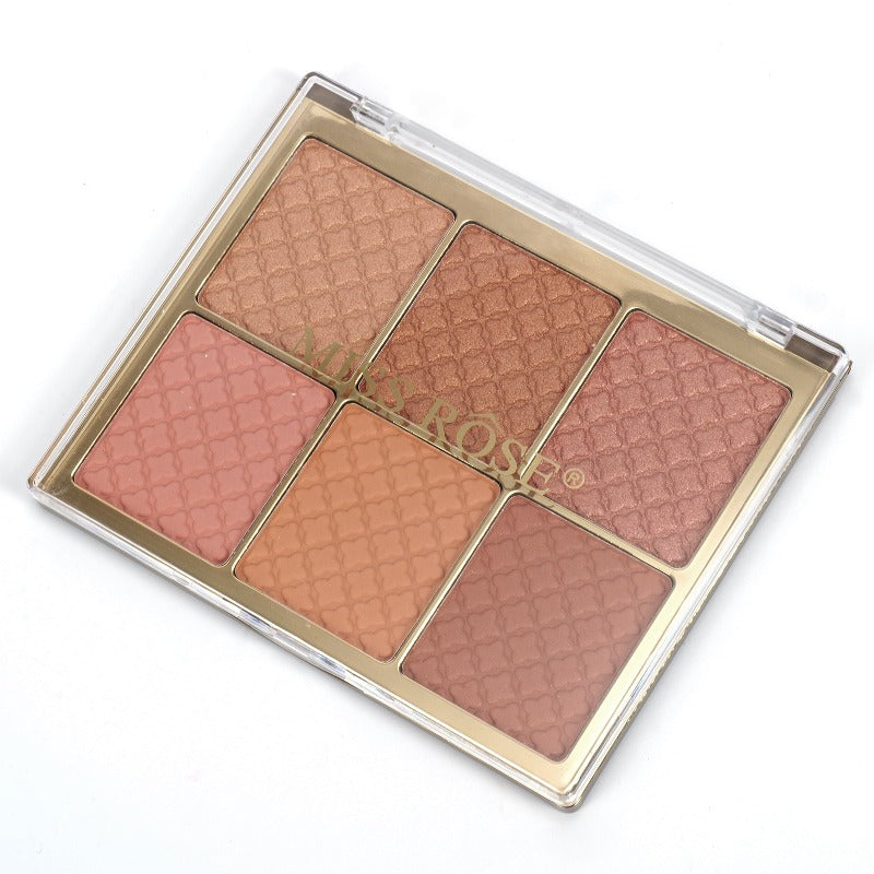 Missrose 6 Color Square Face Palette (all in one)