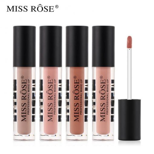 MISS ROSE Matte Lip Gloss (black)