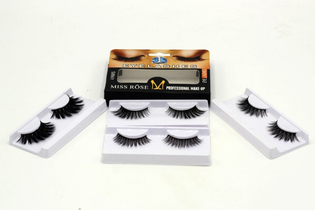 Miss Rose 3D Eyelashes (4 in 1)