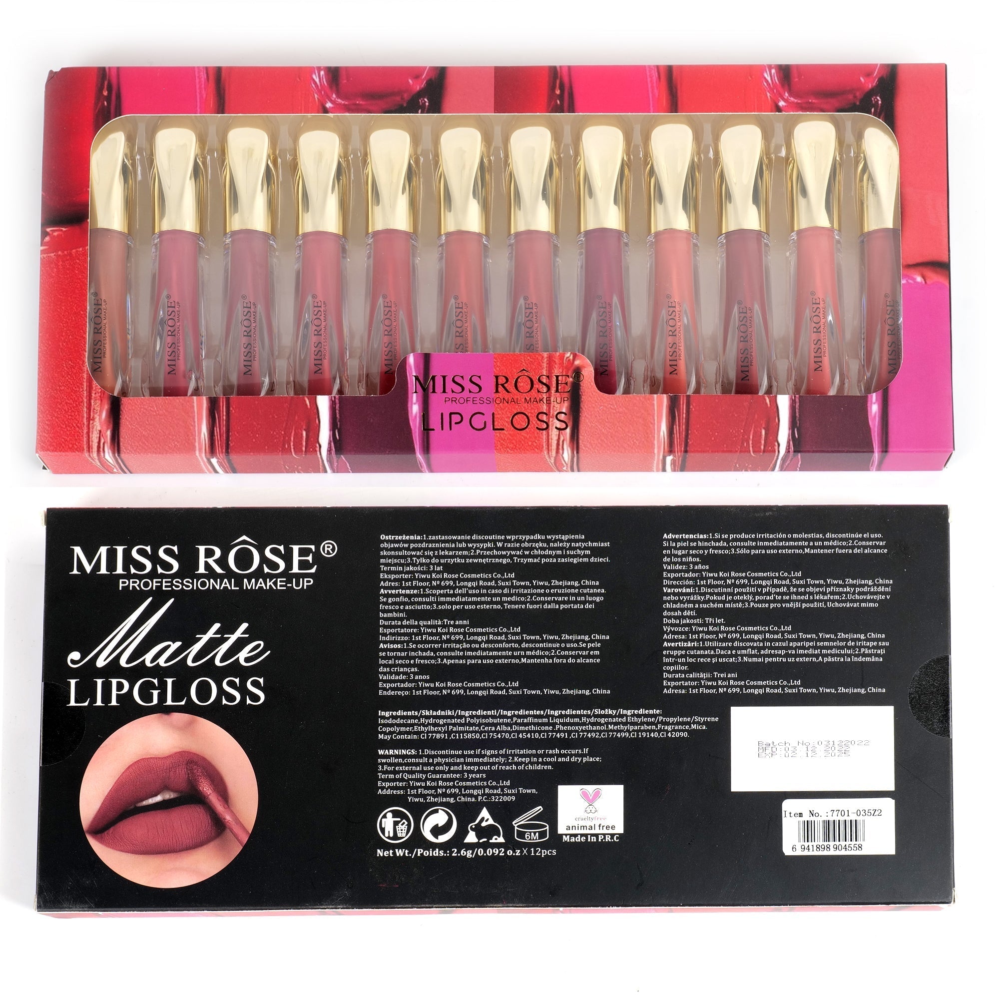 Miss Rose Professional Matte lip-gloss