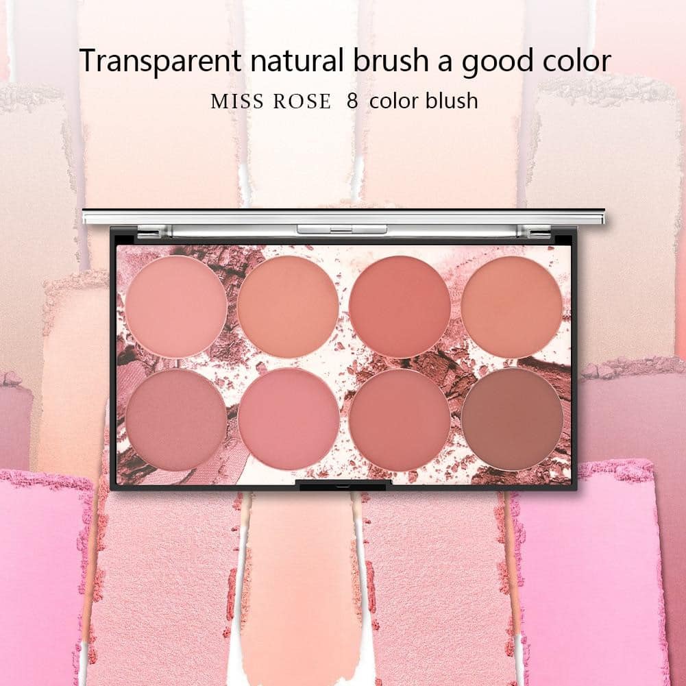 8 Colors MISS ROSE Blush Palette