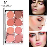 8 Colors MISS ROSE Blush Palette