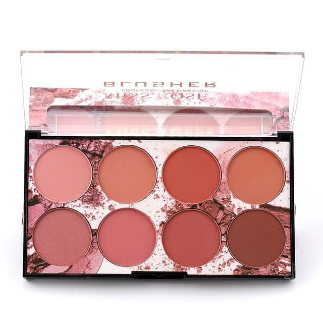 8 Colors MISS ROSE Blush Palette