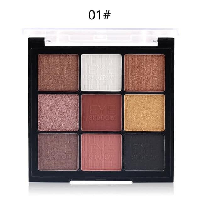 MISS ROSE 9 Color Shimmer Matte Eyeshadow Palette