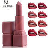 Miss Rose Matte Lipsticks - Waterproof & Long Lasting