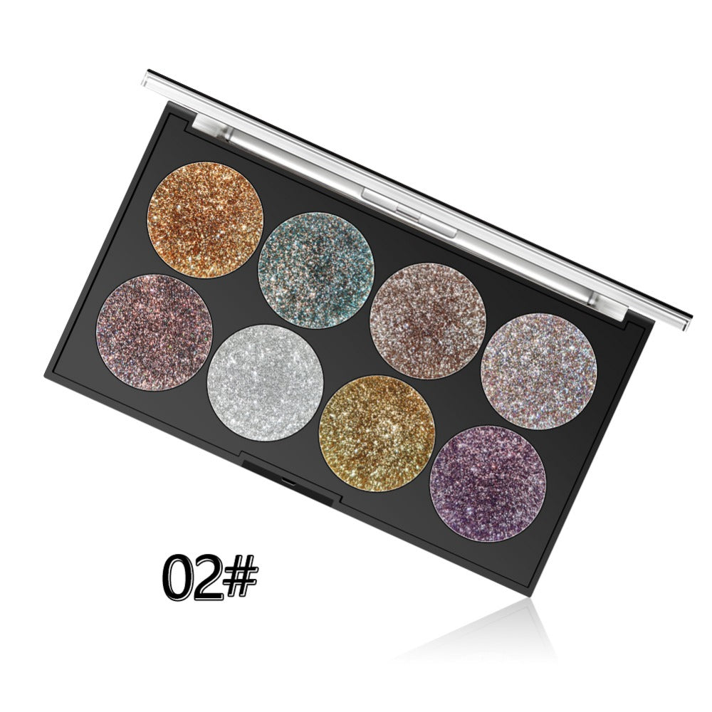 Miss Rose Makeup Palette 8 Color Glitter